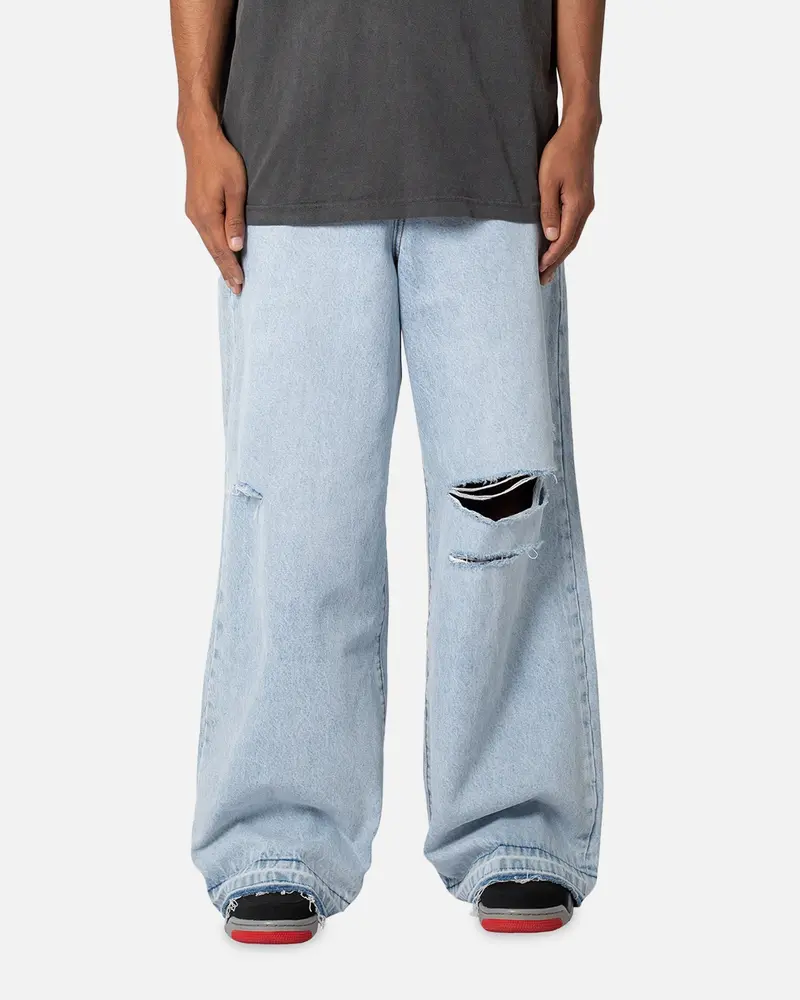 Mnml Baggy Skater Denim Jeans Light Blue 1