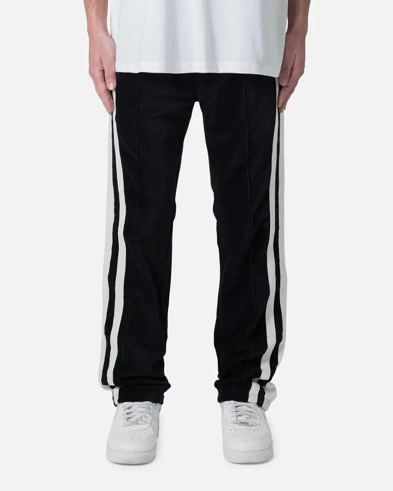 Mnml Baggy Velour Trackpants Black 1