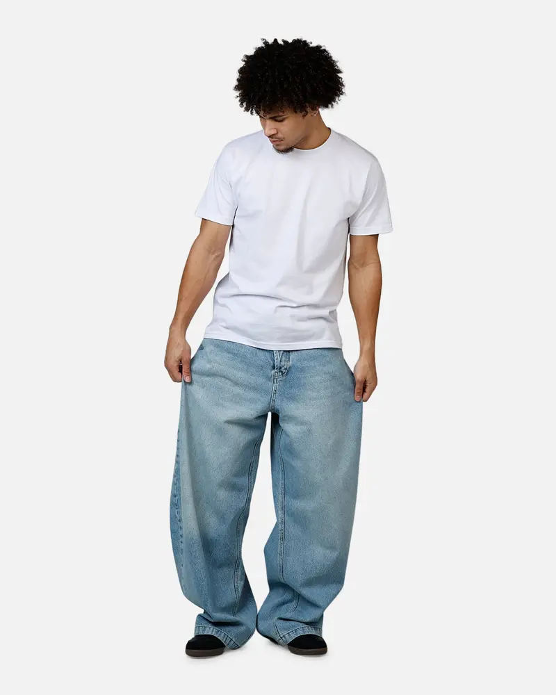 Mnml Barrel Denim Jeans Light Blue 2