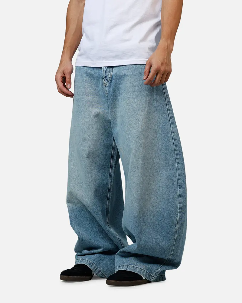 Mnml Barrel Denim Jeans Light Blue 4