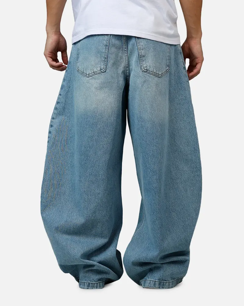 Mnml Barrel Denim Jeans Light Blue 5