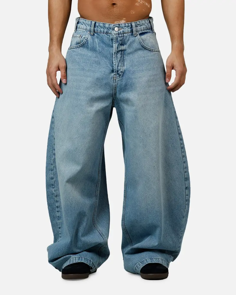 Mnml Barrel Denim Jeans Light Blue 6