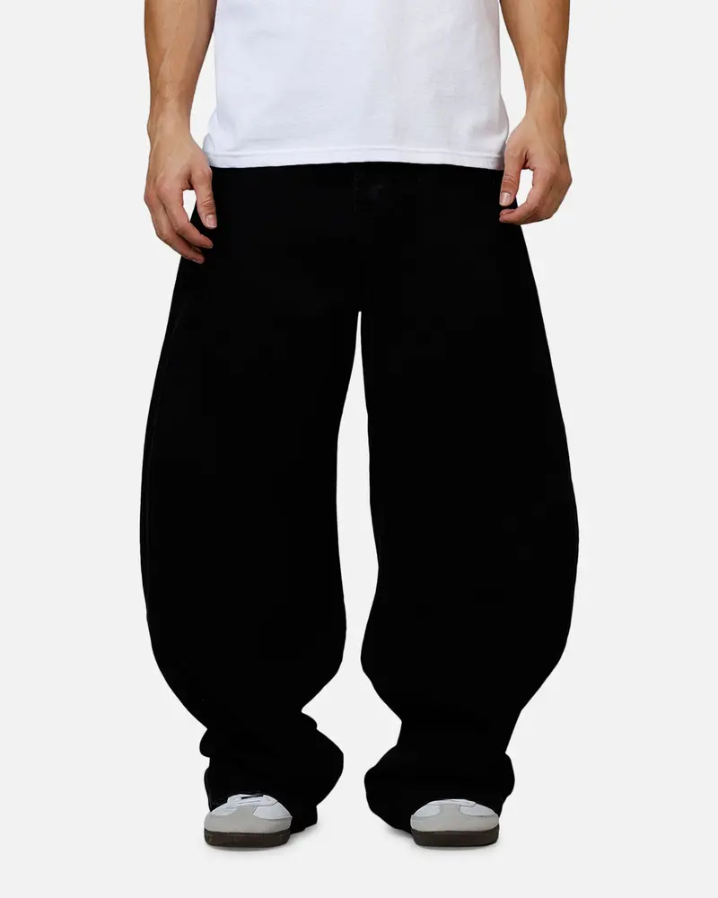 Mnml Barrel Denim Jeans Washed Black 1