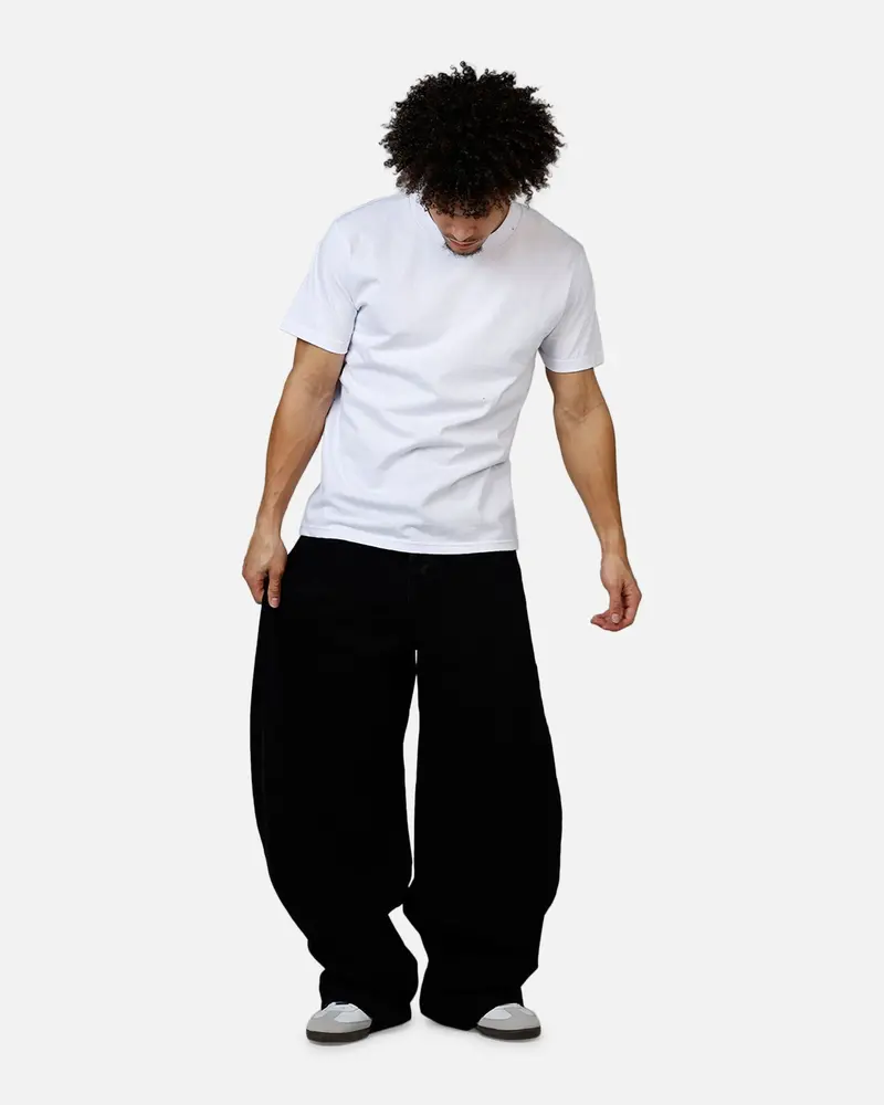 Mnml Barrel Denim Jeans Washed Black 2