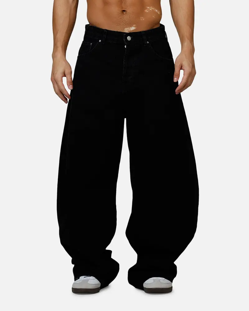 Mnml Barrel Denim Jeans Washed Black 6