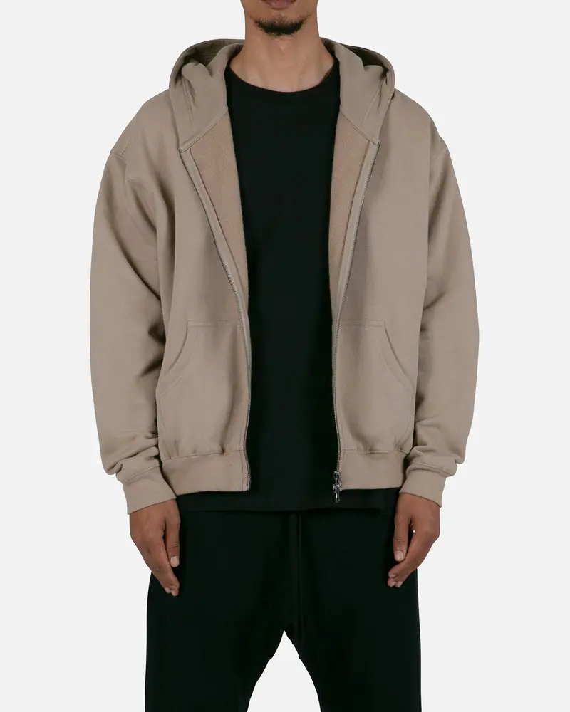 Mnml Basic Zip Up Hoodie Earth 1