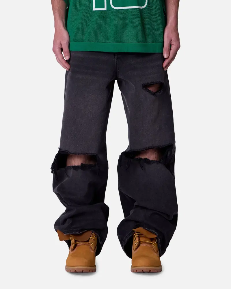 Mnml Blowout Rave Denim Jeans Vintage Black 1