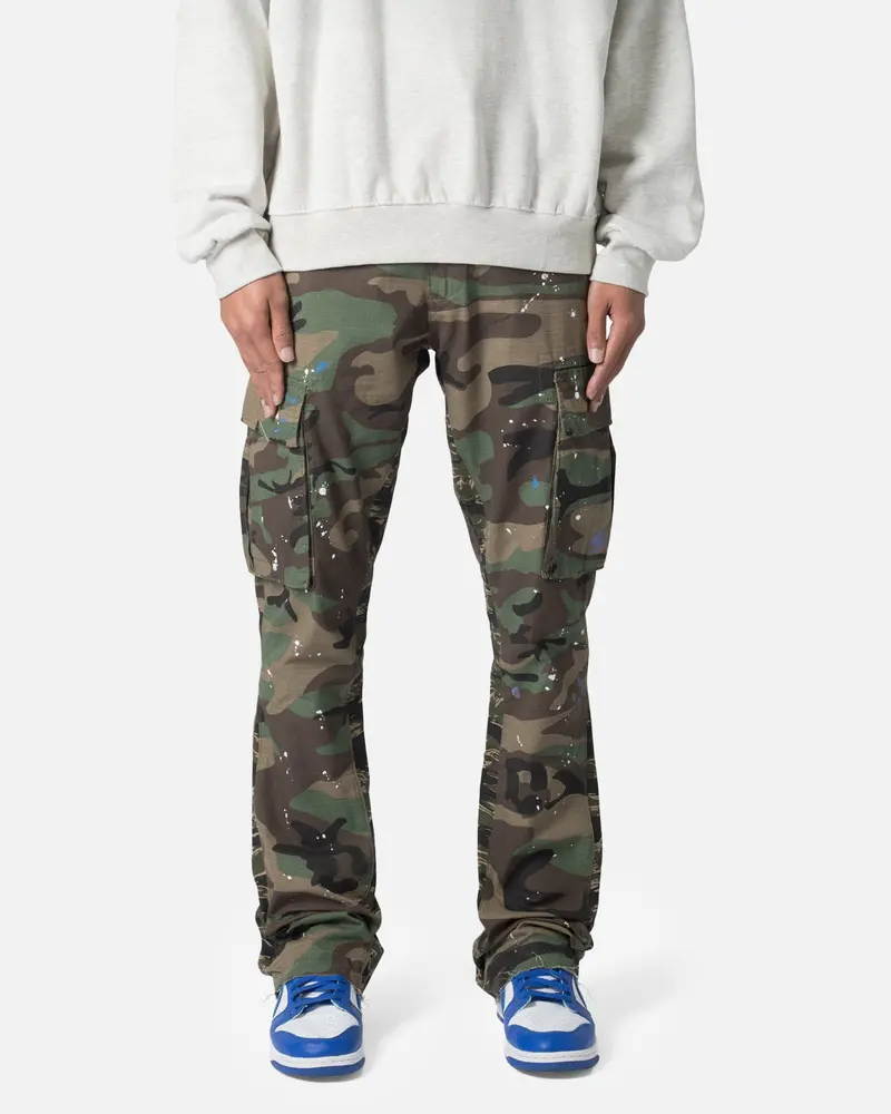 Mnml Bootcut Cargo Pants Camo 1