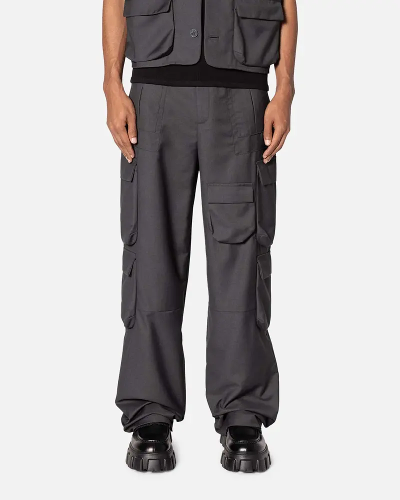 Mnml Bounded Gabardine Pants Grey 1