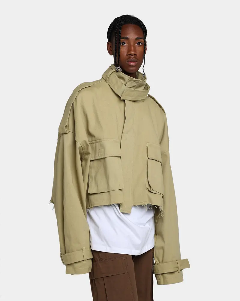 Mnml Cropped M65 Jacket Khaki 1
