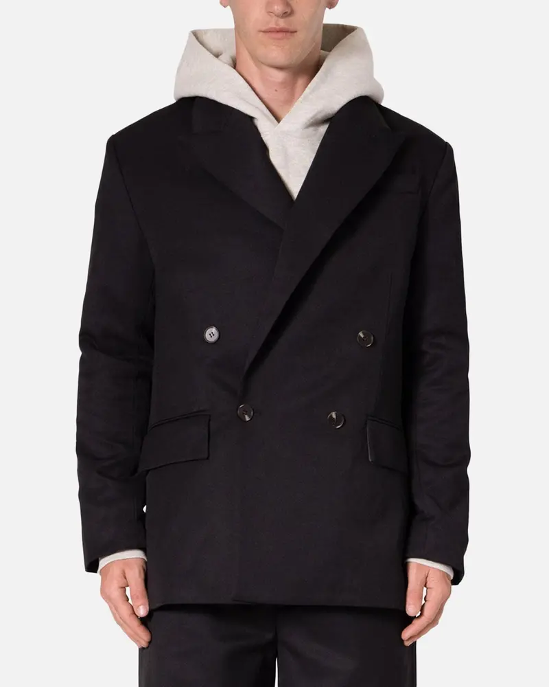 Mnml Double Breasted Suit Jacket Black 1