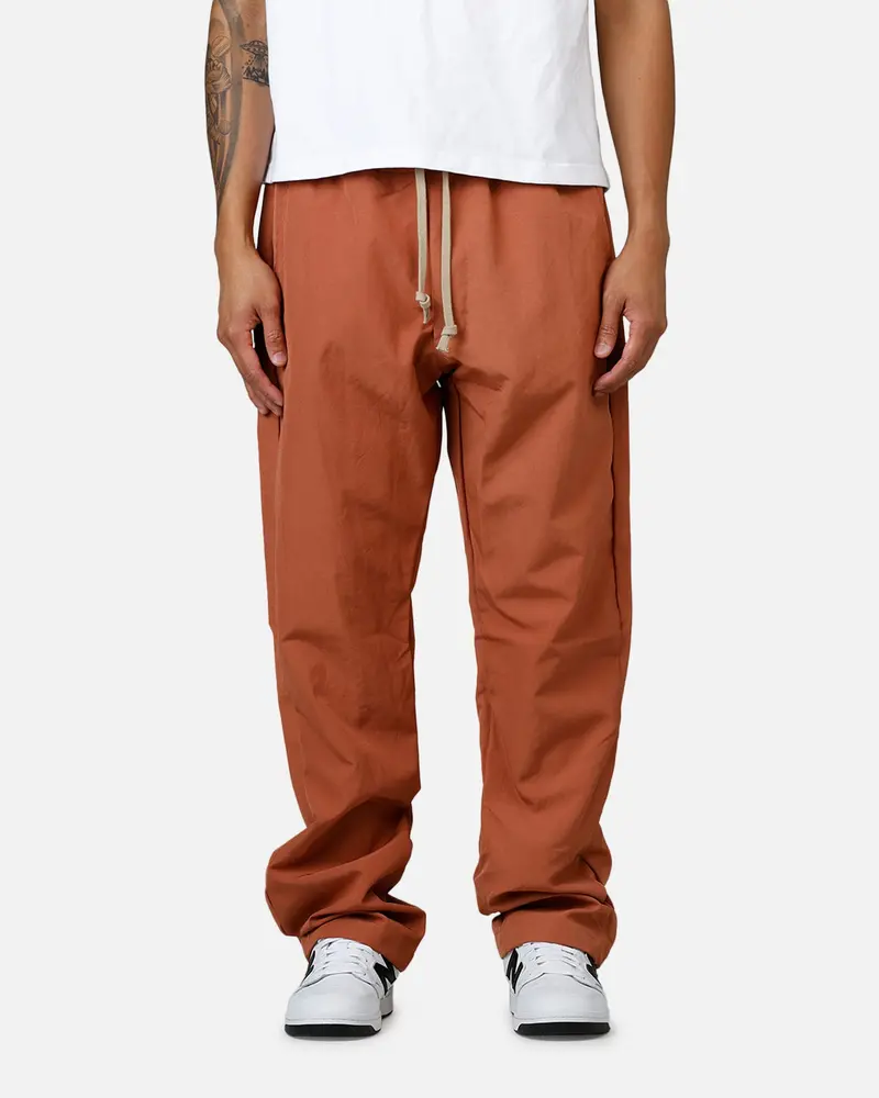 Mnml Drawstring Trousers Rust 1