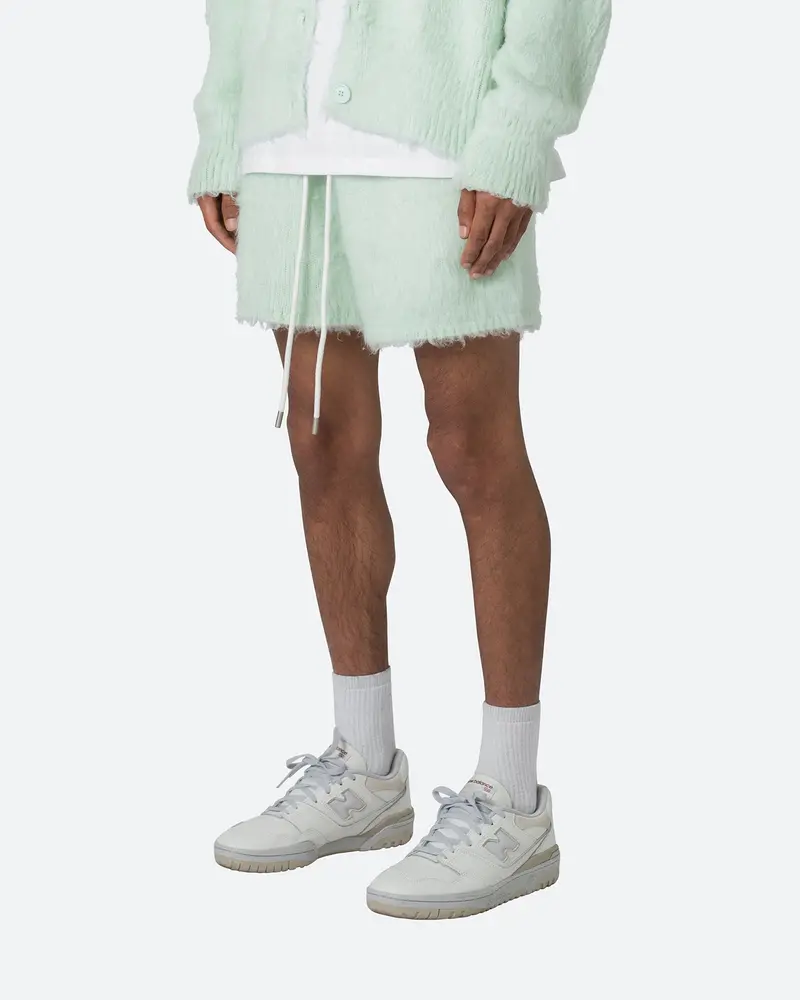 Mnml Fuzzy Sweat Shorts Mint 1