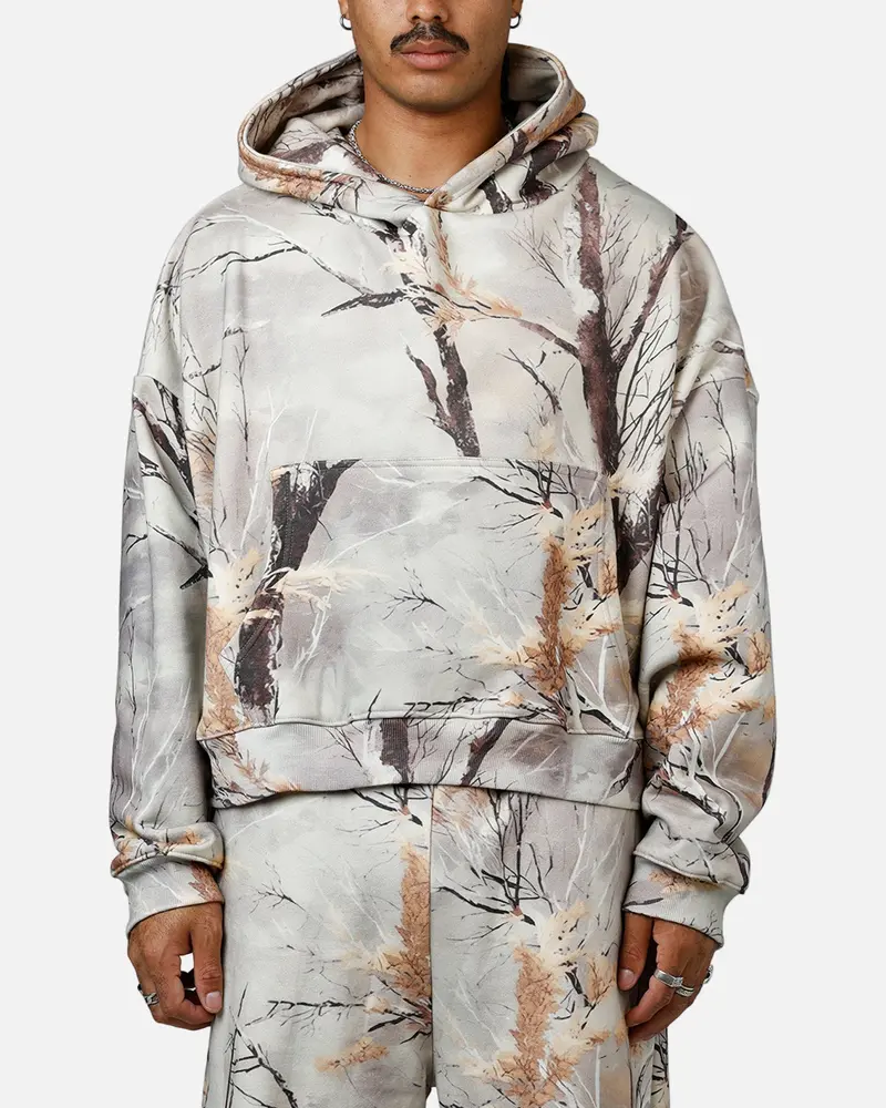 Mnml Gradient Pullover Hoodie Snow Camo 1