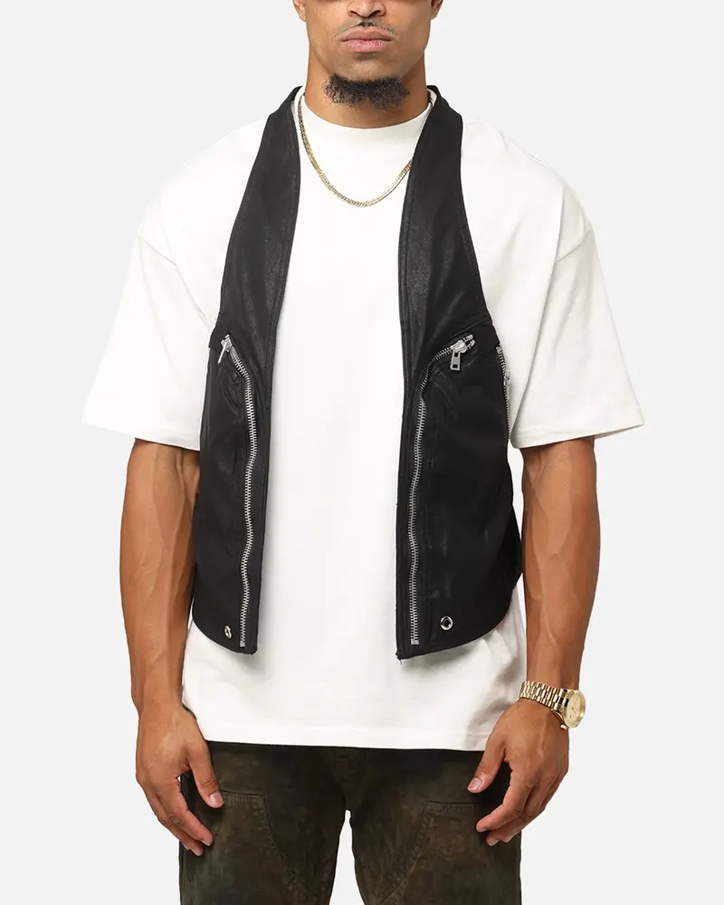 Mnml Leather Holster Vest Black 1