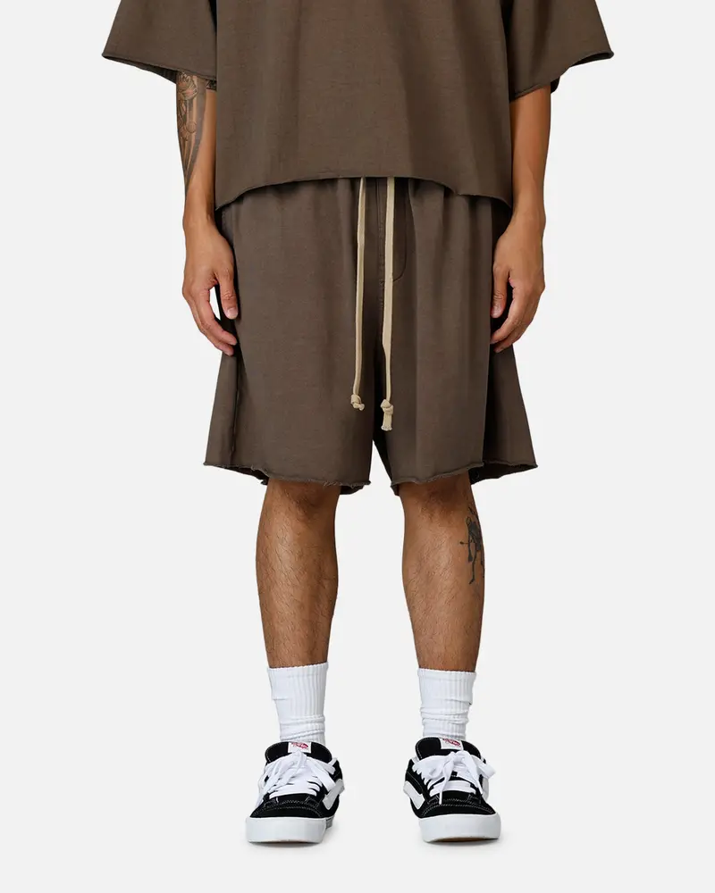 Mnml Oversized Cargo Sweat Shorts Muddy Grey 1