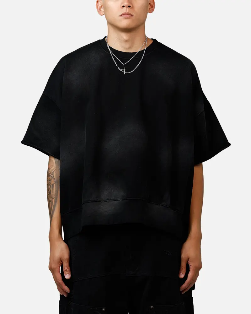 Mnml Oversized Crewneck T-Shirt Washed Black 1
