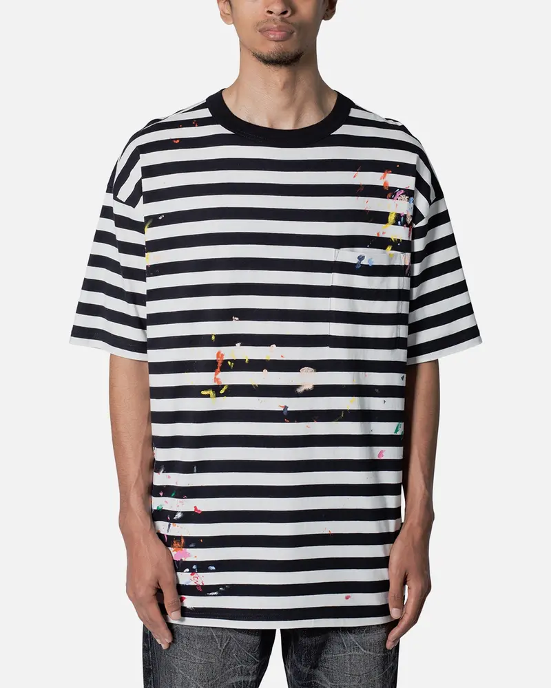 Mnml Paint Splatter T-Shirt Black/White 1