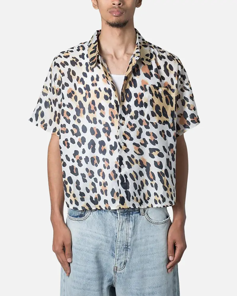 Mnml Painted Leopard Short Sleeve Shirt Multi 1