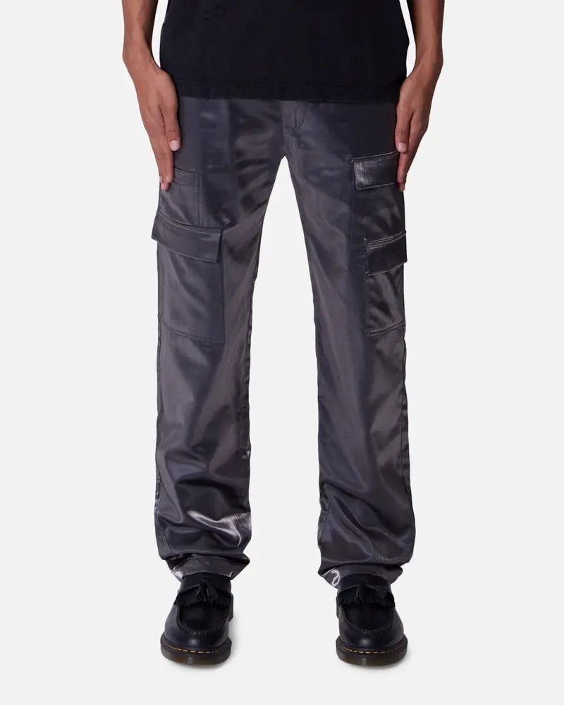 Mnml Patent Shine Pants Black 1