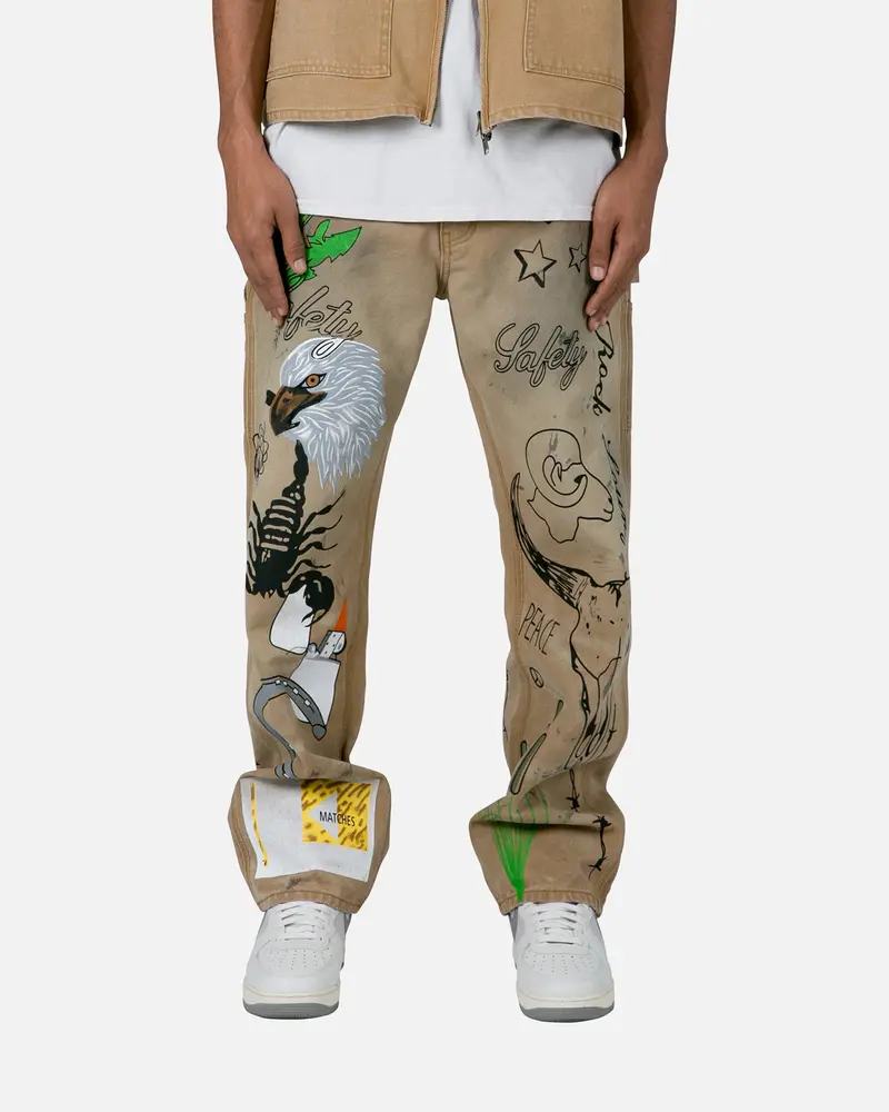 Mnml Ranch Work Pants Tan 1