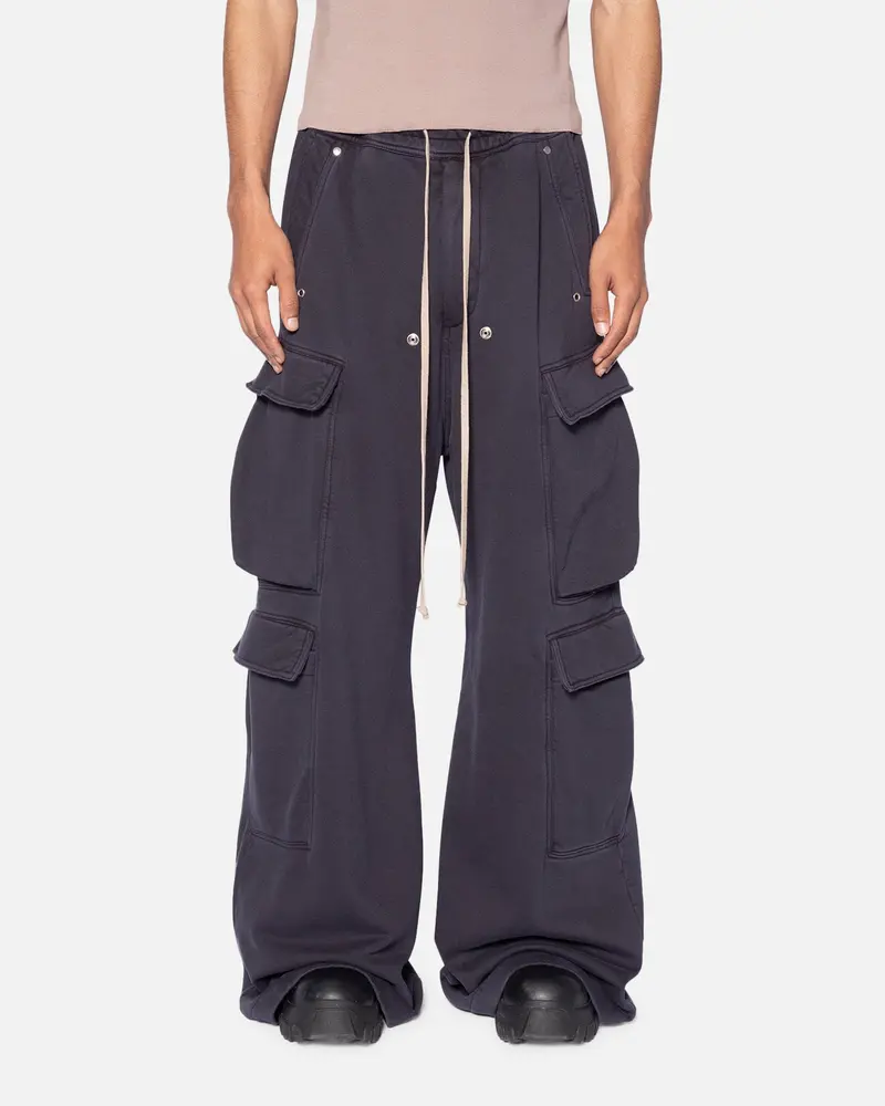 Mnml Rave Double Cargo Sweatpants Washed Black 1
