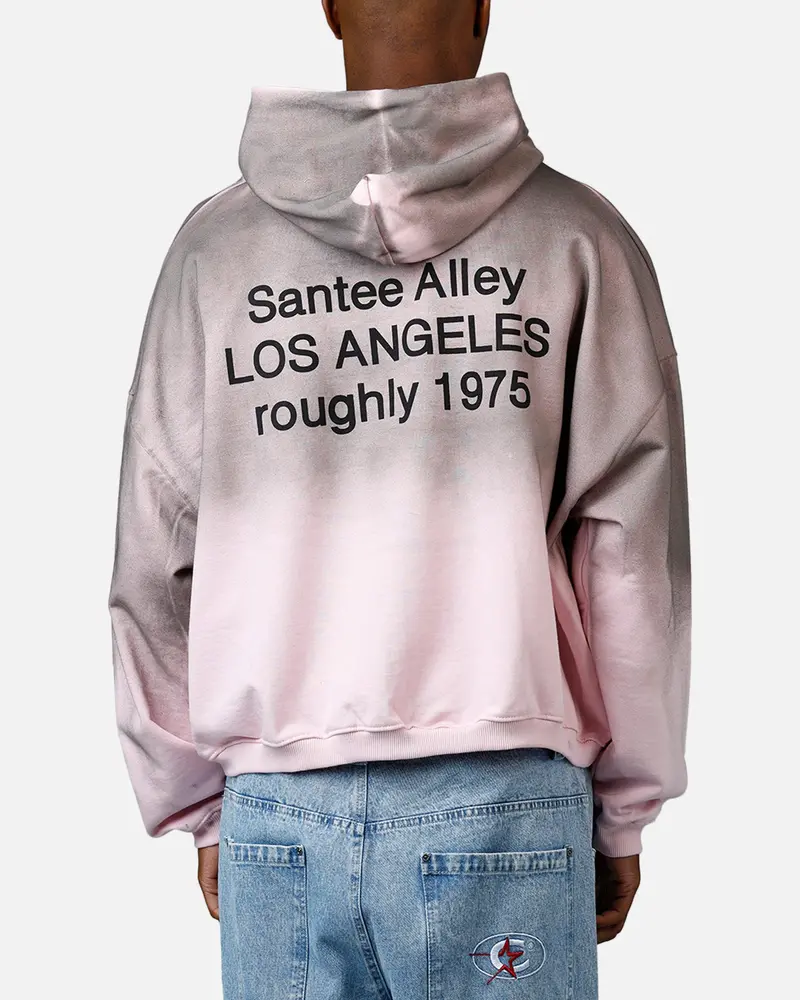 Mnml Santee Alley Zip Up Hoodie Pink 1