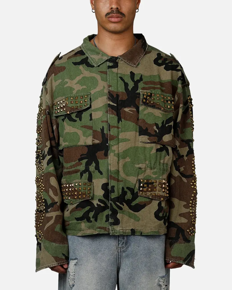 Mnml Studded Camo Jacket Camo 1