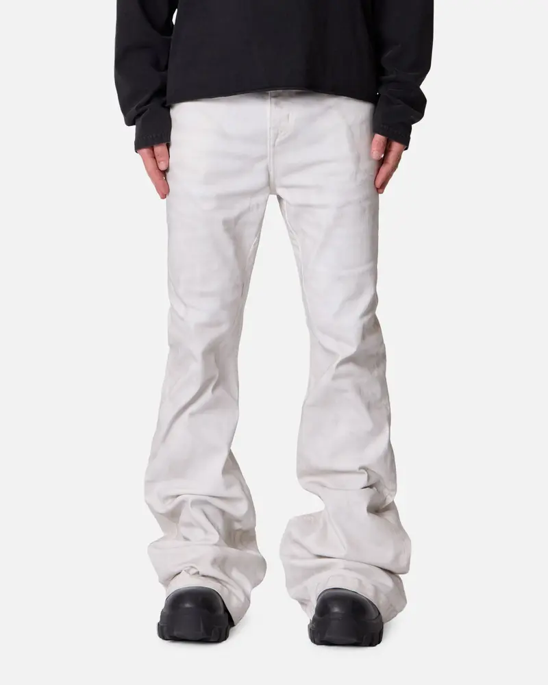 Mnml Super Stacked Denim Jeans White 1