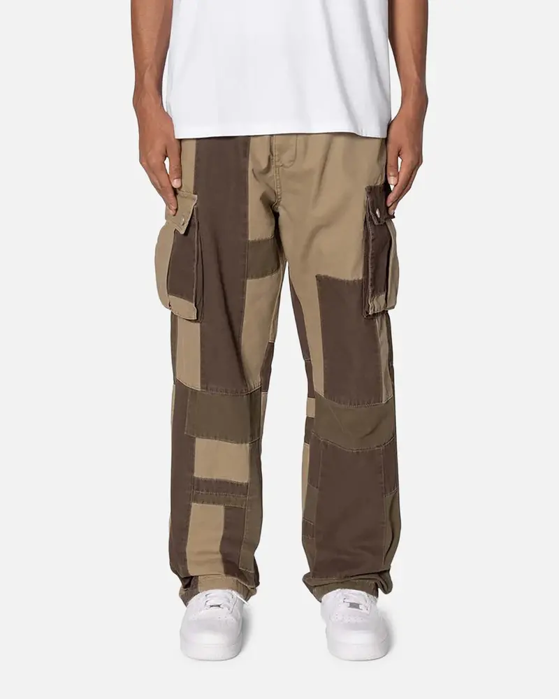 Mnml Ultra Baggy Earth Cargo Denim Pants Green 1