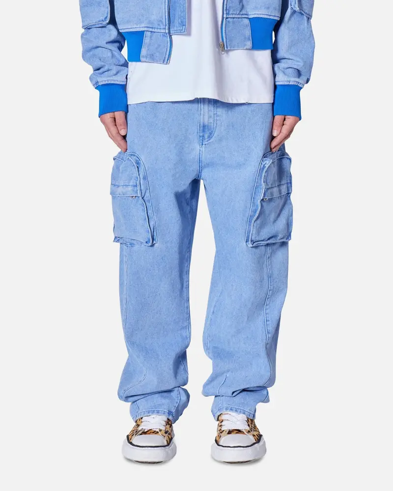 Mnml Ultra Baggy Feeling Blue Denim Pants Blue 1