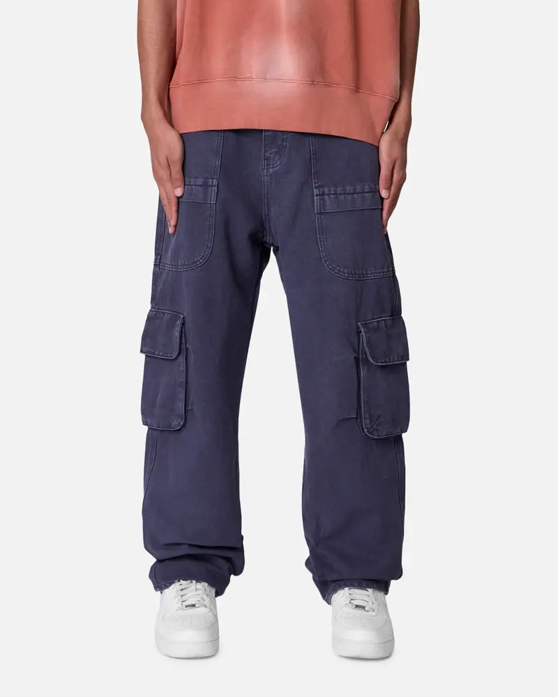 Mnml Ultra Baggy Pocketeer Denim Pants Washed Black 1