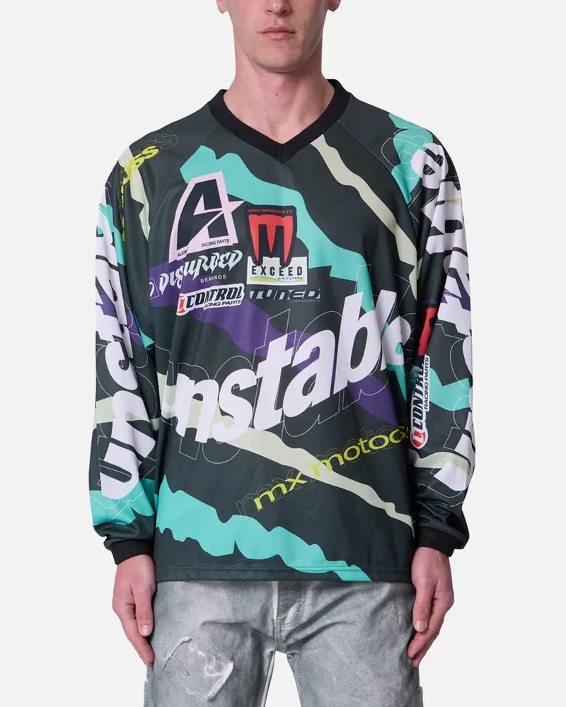 Mnml Unstable Moto Long Sleeve T-Shirt Mint/Multi 1