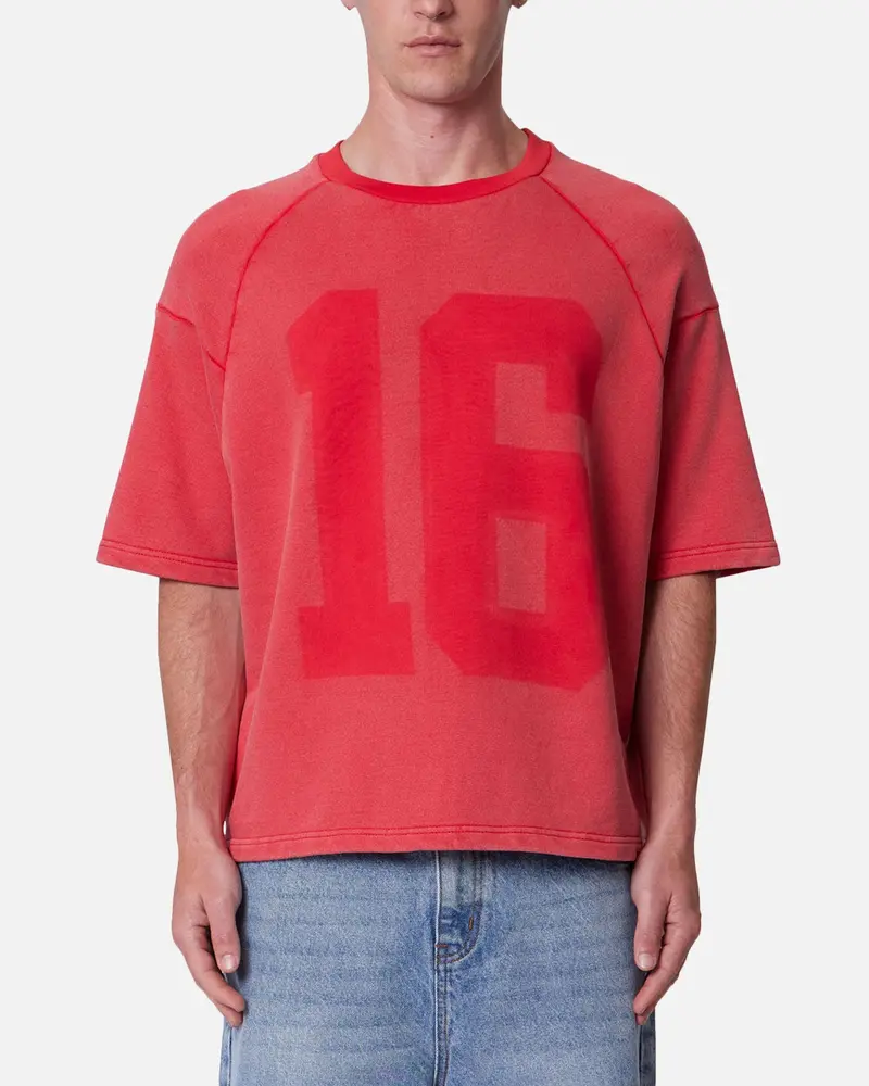 Mnml Vintage Raglan Terry Jersey Red 1