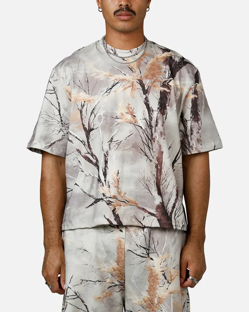 Mnml Washed Dart T-Shirt Snow Camo 1