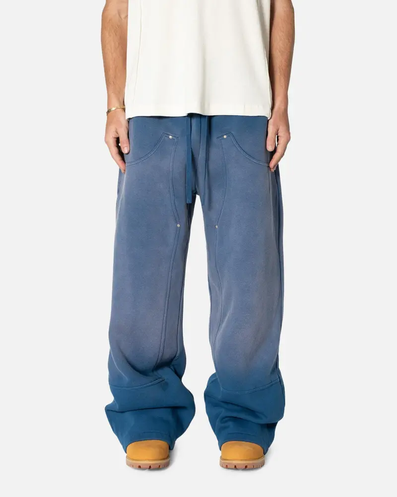 Mnml West Double Knee Sweatpants Blue 1