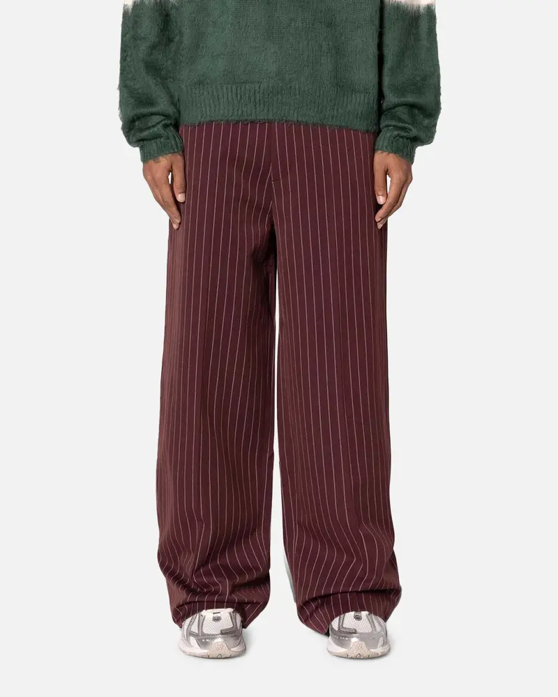Mnml Wide Leg Trouser Pants Red 1