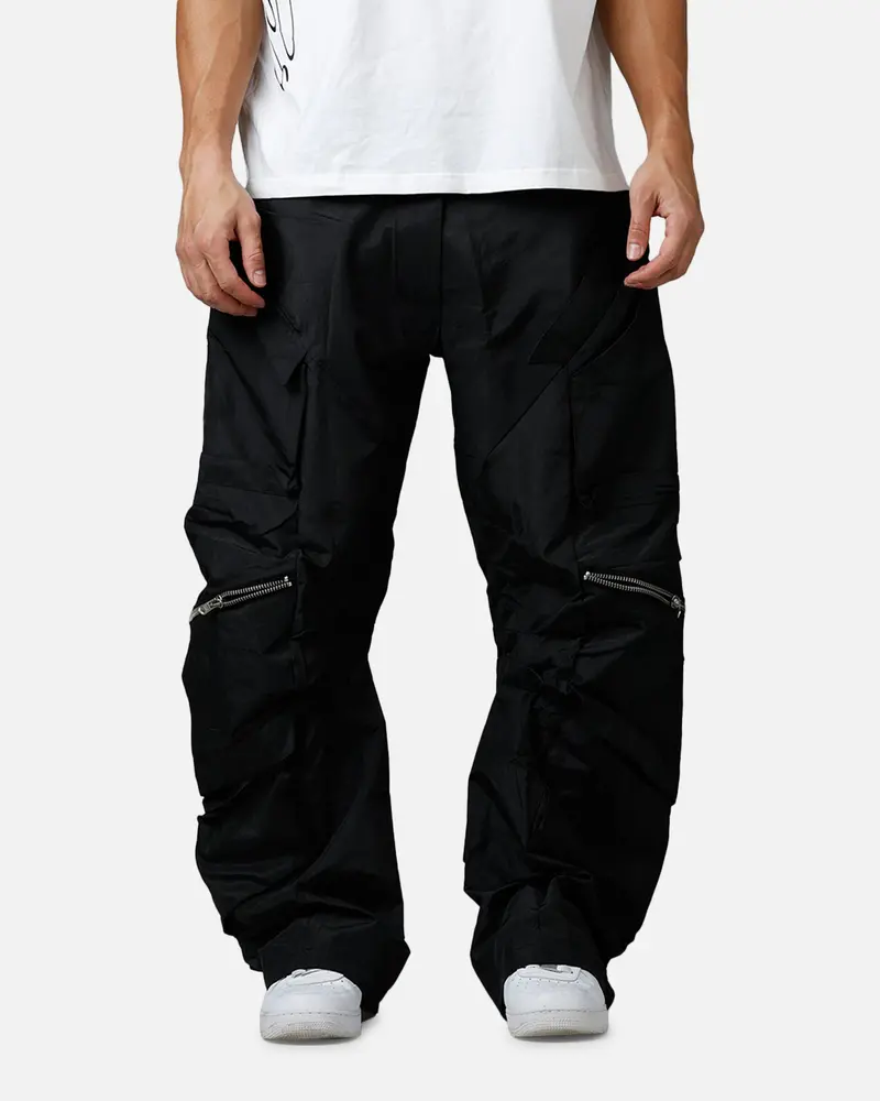 Mnml Zip Cargo Tech Pants Black 1