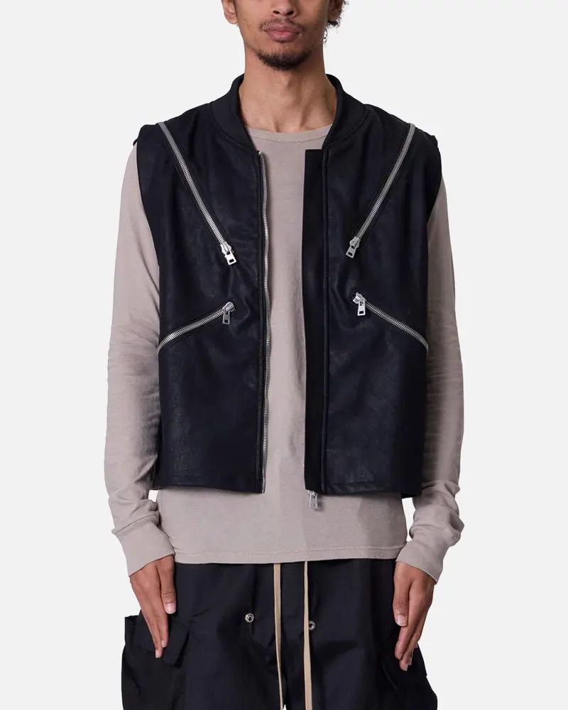 Mnml Zip Lock Vest Black 1