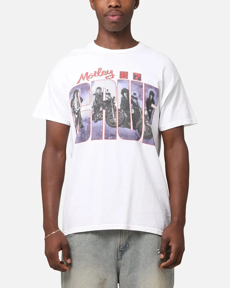 Motley Crue Girls Girls Girls T-Shirt White Vintage 1