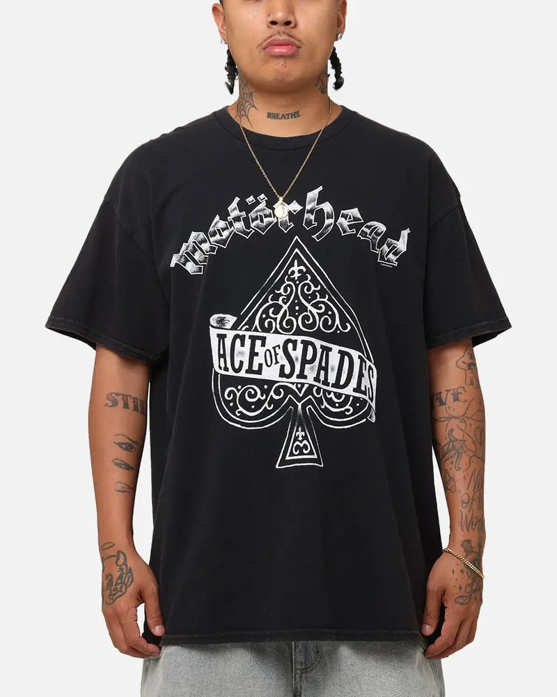 Motorhead Ace Up Your Sleeve T-Shirt Faded Black 1