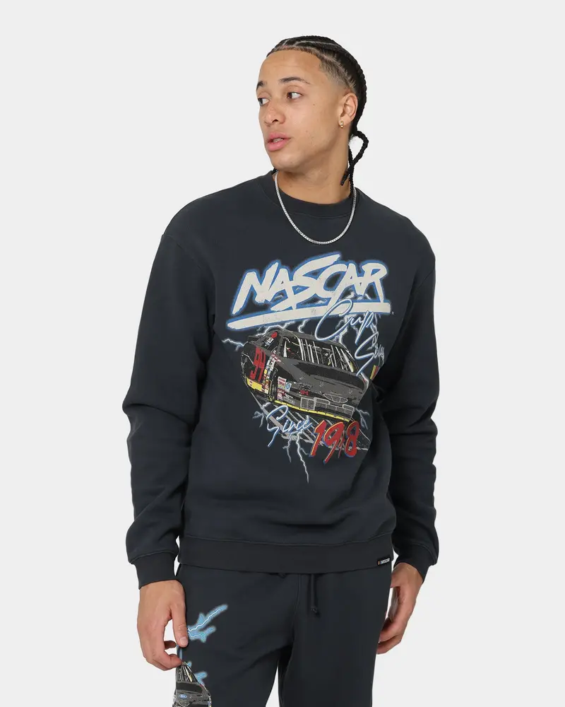 Nascar Lightning Cup Series Crewneck Washed Black 1