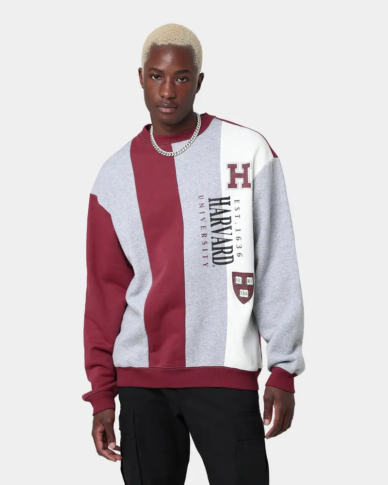 National Collegiate Athletic Assc Vertical Panel Crewneck Burgundy 1