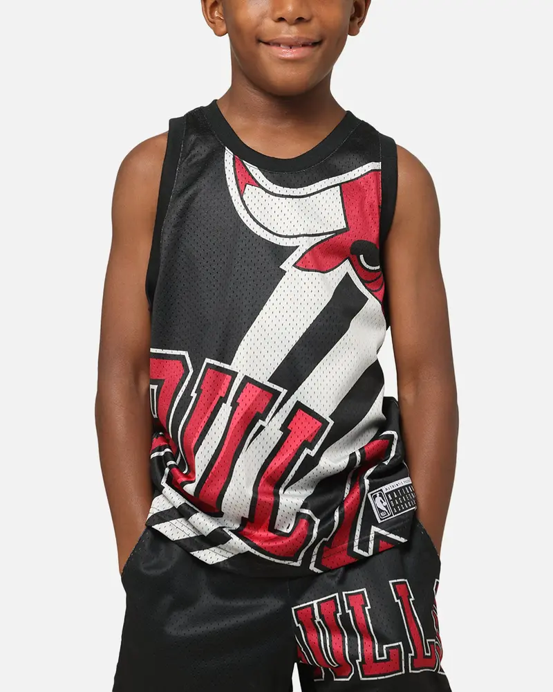 Nba Kids' Chicago Bulls Hedley Mesh Tank Black 1