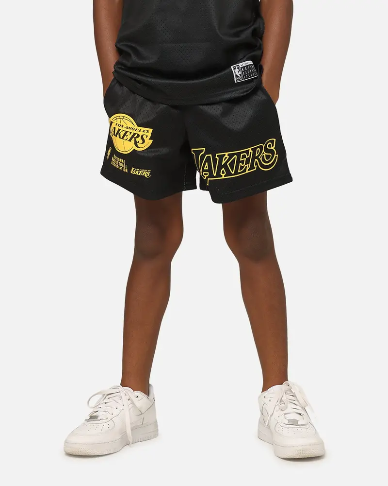 Nba Kids' Los Angeles Lakers Duncan Mesh Shorts Black 1