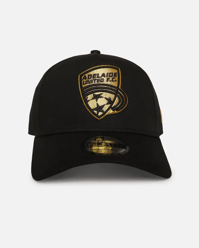 New Era Adelaide United Fc 'A-League Exculsive' 9Forty A-Frame Snapback Black/Gold 1
