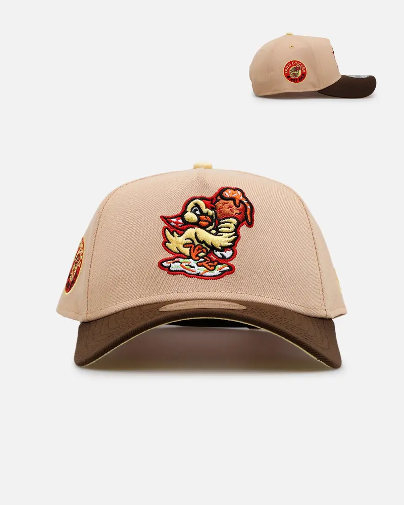 New Era Akron Rubberducks 'Milb Theme Night' 9Forty A-Frame Snapback Tan/Brown 1