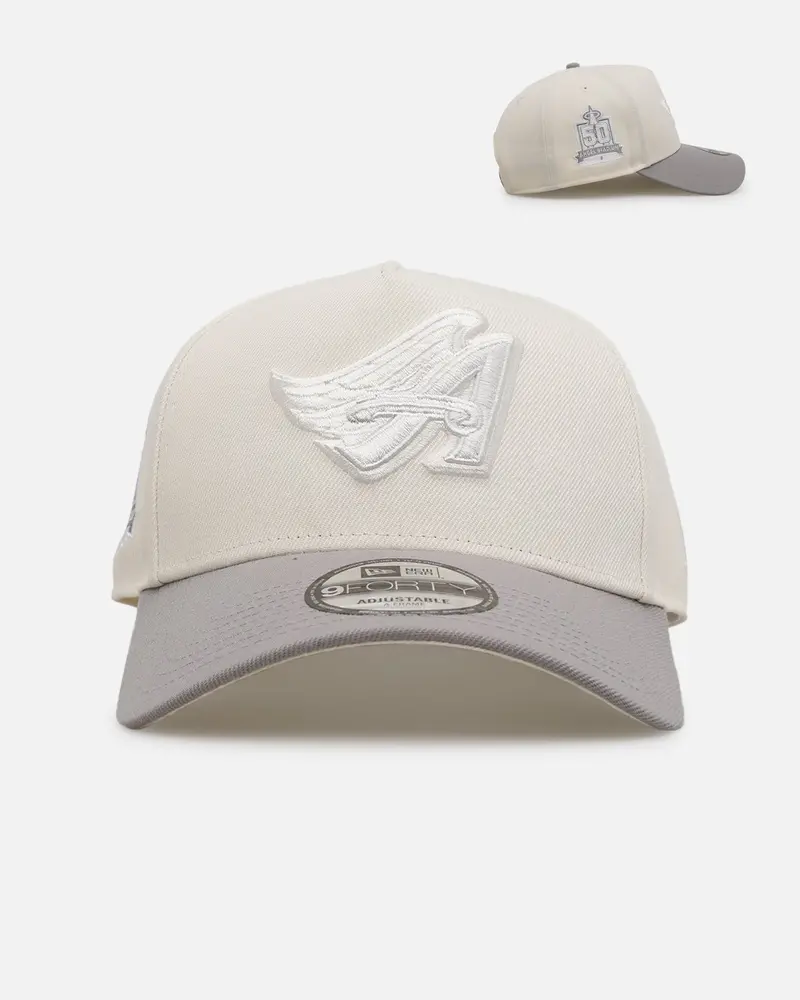 New Era Anaheim Angels 'Too Clean' 9Forty A-Frame Snapback Chrome 1