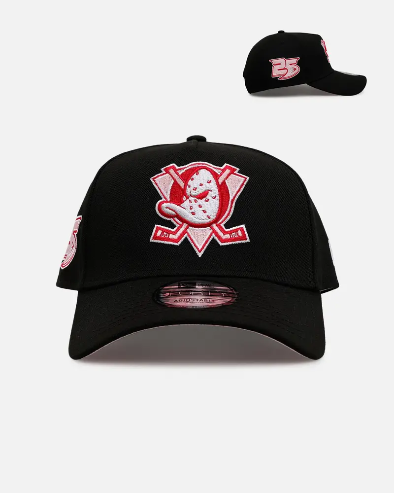 New Era Anaheim Ducks 'Black And Pink' 9Forty A-Frame Snapback Black/Pink 1