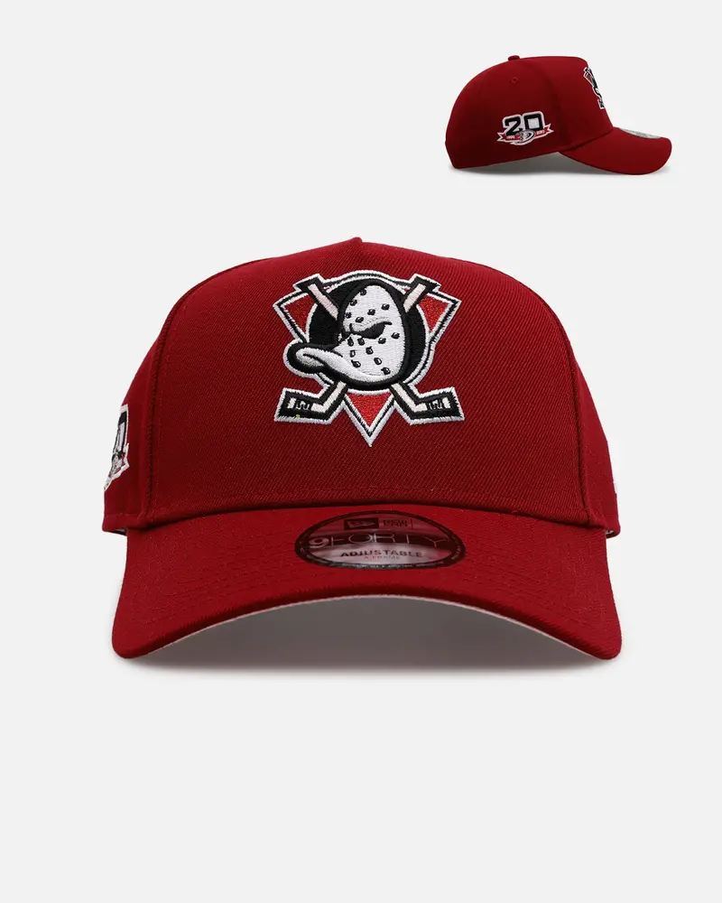 New Era Anaheim Ducks 'Candy Apple' 9Forty A-Frame Snapback Cardinal 1